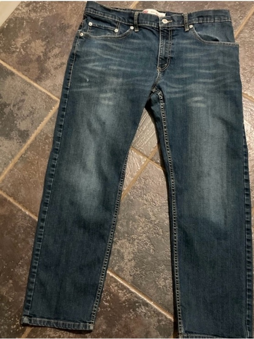 Levi's 505 Straight Leg Jeans in Washed Blue Men’s Size 34"x28"